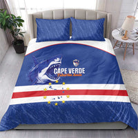 Cape Verde Football Bedding Set Come On Tubaroes Azuis Shark - Wonder Print Shop