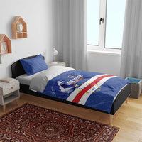Cape Verde Football Bedding Set Come On Tubaroes Azuis Shark - Wonder Print Shop