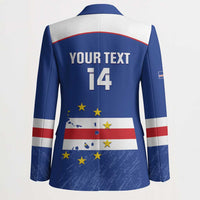 Cape Verde Football Custom Blazer Come On Tubaroes Azuis Shark - Wonder Print Shop