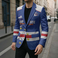 Cape Verde Football Custom Blazer Come On Tubaroes Azuis Shark - Wonder Print Shop