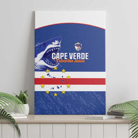 Cape Verde Football Canvas Wall Art Come On Tubaroes Azuis Shark - Wonder Print Shop