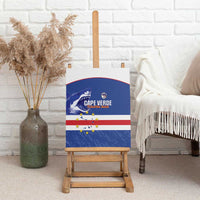 Cape Verde Football Canvas Wall Art Come On Tubaroes Azuis Shark - Wonder Print Shop