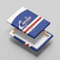 Cape Verde Football Canvas Wall Art Come On Tubaroes Azuis Shark - Wonder Print Shop