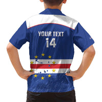 Cape Verde Football Custom Family Matching Long Sleeve Bodycon Dress and Hawaiian Shirt Come On Tubaroes Azuis Shark - Wonder Print Shop