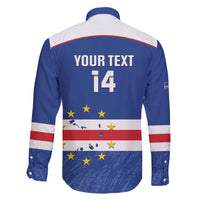 Cape Verde Football Custom Family Matching Long Sleeve Bodycon Dress and Hawaiian Shirt Come On Tubaroes Azuis Shark - Wonder Print Shop
