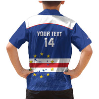 Cape Verde Football Custom Family Matching Mermaid Dress and Hawaiian Shirt Come On Tubaroes Azuis Shark - Wonder Print Shop