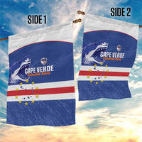 Cape Verde Football Garden Flag Come On Tubaroes Azuis Shark - Wonder Print Shop