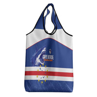 Cape Verde Football Grocery Bag Come On Tubaroes Azuis Shark - Wonder Print Shop
