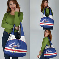 Cape Verde Football Grocery Bag Come On Tubaroes Azuis Shark - Wonder Print Shop