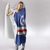 Cape Verde Football Hooded Blanket Come On Tubaroes Azuis Shark - Wonder Print Shop