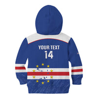 Cape Verde Football Custom Kid Hoodie Come On Tubaroes Azuis Shark - Wonder Print Shop