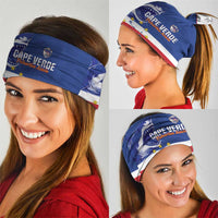 Cape Verde Football Neck Gaiter Come On Tubaroes Azuis Shark - Wonder Print Shop