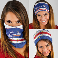 Cape Verde Football Neck Gaiter Come On Tubaroes Azuis Shark - Wonder Print Shop
