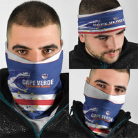 Cape Verde Football Neck Gaiter Come On Tubaroes Azuis Shark - Wonder Print Shop