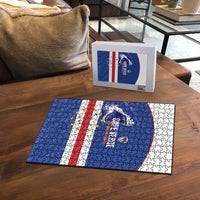 Cape Verde Football Puzzle Come On Tubaroes Azuis Shark - Wonder Print Shop