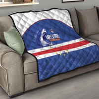 Cape Verde Football Quilt Come On Tubaroes Azuis Shark - Wonder Print Shop