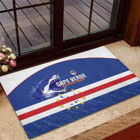 Cape Verde Football Rubber Doormat Come On Tubaroes Azuis Shark - Wonder Print Shop
