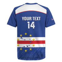 Cape Verde Football Custom Rugby Jersey Come On Tubaroes Azuis Shark - Wonder Print Shop