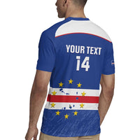 Cape Verde Football Custom Rugby Jersey Come On Tubaroes Azuis Shark - Wonder Print Shop
