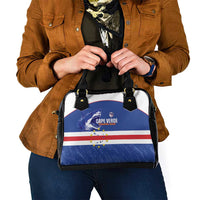 Cape Verde Football Shoulder Handbag Come On Tubaroes Azuis Shark - Wonder Print Shop