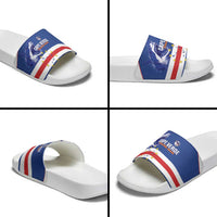 Cape Verde Football Slide Sandals Come On Tubaroes Azuis Shark - Wonder Print Shop
