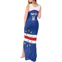 Cape Verde Football Custom Tank Maxi Dress Come On Tubaroes Azuis Shark - Wonder Print Shop