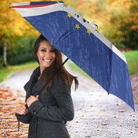 Cape Verde Football Umbrella Come On Tubaroes Azuis Shark - Wonder Print Shop
