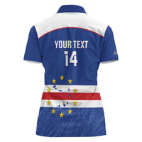 Cape Verde Football Custom Women Polo Shirt Come On Tubaroes Azuis Shark - Wonder Print Shop