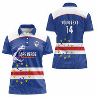 Cape Verde Football Custom Women Polo Shirt Come On Tubaroes Azuis Shark - Wonder Print Shop