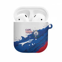 Cape Verde Football AirPods Case Tubaroes Azuis Glory World Cup - Wonder Print Shop