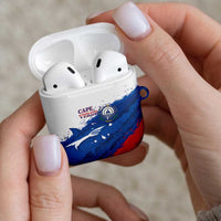 Cape Verde Football AirPods Case Tubaroes Azuis Glory World Cup - Wonder Print Shop