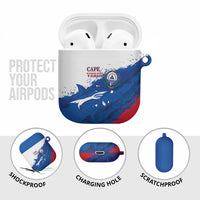 Cape Verde Football AirPods Case Tubaroes Azuis Glory World Cup - Wonder Print Shop