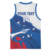 Cape Verde Football Custom Basketball Jersey Tubaroes Azuis Glory World Cup - Wonder Print Shop