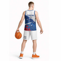 Cape Verde Football Custom Basketball Jersey Tubaroes Azuis Glory World Cup - Wonder Print Shop