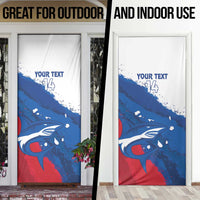 Cape Verde Football Custom Door Cover Tubaroes Azuis Glory World Cup - Wonder Print Shop