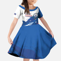 Cape Verde Football Custom Family Matching Summer Maxi Dress and Hawaiian Shirt Tubaroes Azuis Glory World Cup - Wonder Print Shop