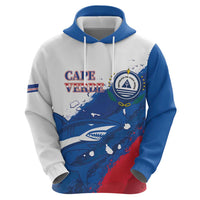 Cape Verde Football Custom Hoodie Tubaroes Azuis Glory World Cup - Wonder Print Shop