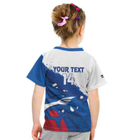 Cape Verde Football Custom Kid T Shirt Tubaroes Azuis Glory World Cup - Wonder Print Shop