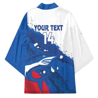 Cape Verde Football Custom Kimono Tubaroes Azuis Glory World Cup - Wonder Print Shop