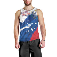 Cape Verde Football Custom Men Tank Top Tubaroes Azuis Glory World Cup - Wonder Print Shop