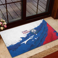 Cape Verde Football Rubber Doormat Tubaroes Azuis Glory World Cup - Wonder Print Shop