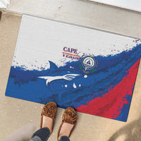 Cape Verde Football Rubber Doormat Tubaroes Azuis Glory World Cup - Wonder Print Shop