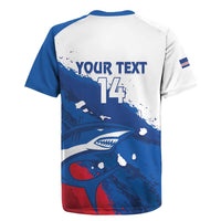 Cape Verde Football Custom Rugby Jersey Tubaroes Azuis Glory World Cup - Wonder Print Shop