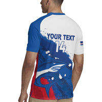 Cape Verde Football Custom Rugby Jersey Tubaroes Azuis Glory World Cup - Wonder Print Shop