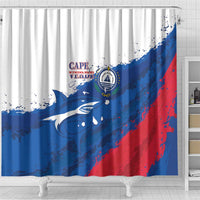 Cape Verde Football Shower Curtain Tubaroes Azuis Glory World Cup - Wonder Print Shop