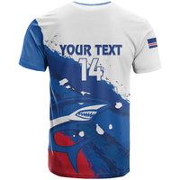 Cape Verde Football Custom T Shirt Tubaroes Azuis Glory World Cup - Wonder Print Shop