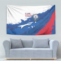 Cape Verde Football Tapestry Tubaroes Azuis Glory World Cup - Wonder Print Shop