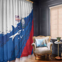 Cape Verde Football Window Curtain Tubaroes Azuis Glory World Cup - Wonder Print Shop
