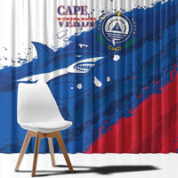 Cape Verde Football Window Curtain Tubaroes Azuis Glory World Cup - Wonder Print Shop