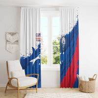 Cape Verde Football Window Curtain Tubaroes Azuis Glory World Cup - Wonder Print Shop